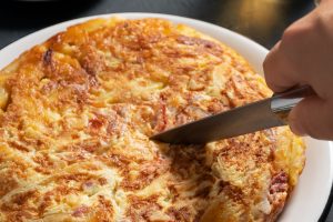 Tortilla con cebolla